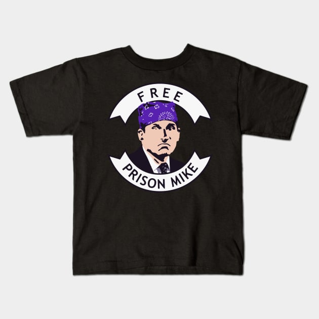 Free Prison Mike Kids T-Shirt by Planet of Tees